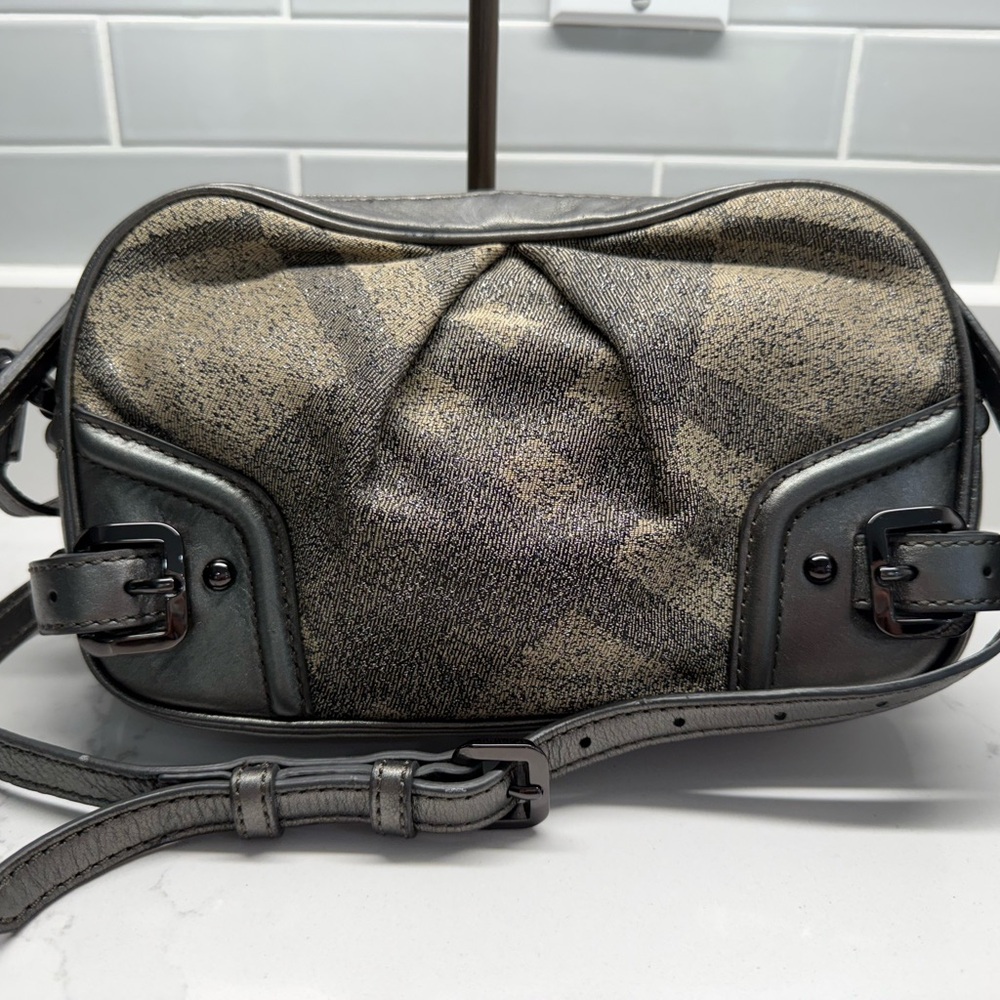 Burberry Shimmer Nova Check Crossbody Bag